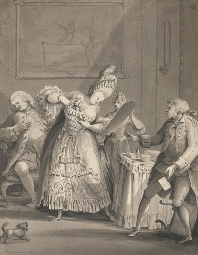 La dame anglaise à Paris - Samuel Hieronymus Grimm