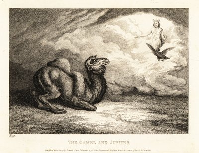 Un chameau suppliant Jupiter pour des cornes - Samuel Howitt