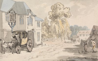 Cavaliers devant une auberge - Samuel Howitt