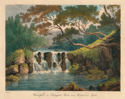 Cascade sur Clapgate Beck, près de Richmond, York, fin 18ème-début 19ème siècle - Samuel Howitt