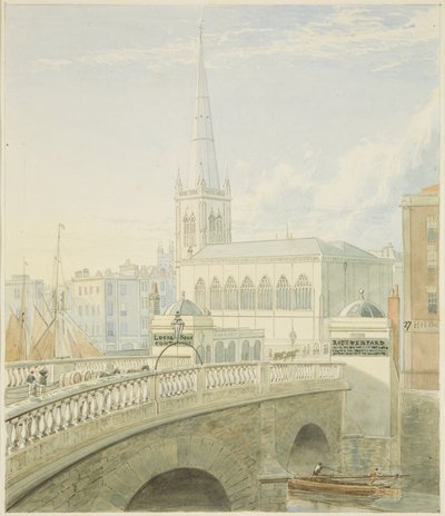 Pont de Bristol et église Saint-Nicolas - Samuel Jackson