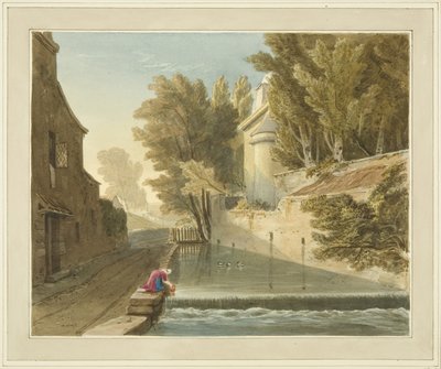 Bâtiment érigé sur le doyenné de Westbury, montrant la rivière Trym - Samuel Jackson