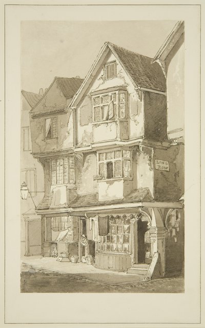 Vieilles maisons, coin de Long Row, Temple Street - Samuel Jackson