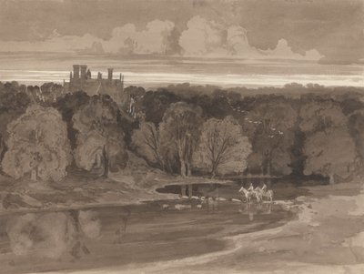 Deux cavaliers traversant une rivière - Samuel Jackson