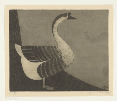Oie cendrée - Samuel Jessurun de Mesquita (signed by artist)