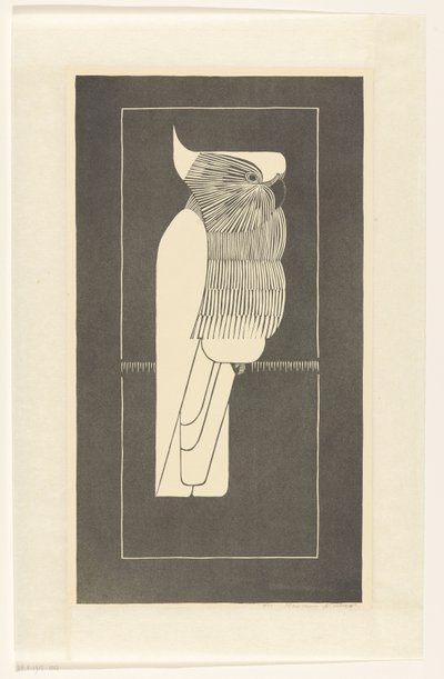 Cacatoès à huppe jaune - Samuel Jessurun de Mesquita (signed by artist)