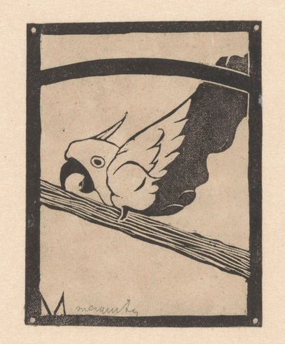 Pappie (Schreeuwende kaketoe) - Samuel Jessurun de Mesquita (signed by artist)