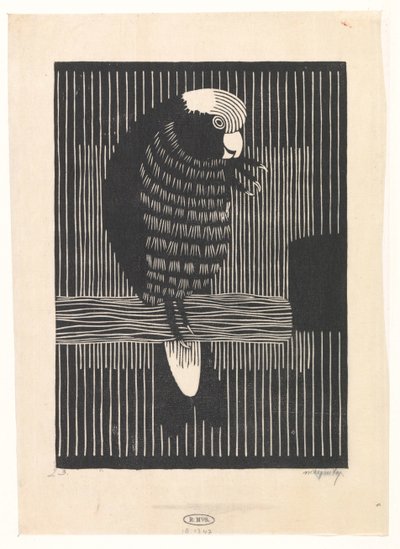 Cacatoès rosalbin - Samuel Jessurun de Mesquita (signed by artist)
