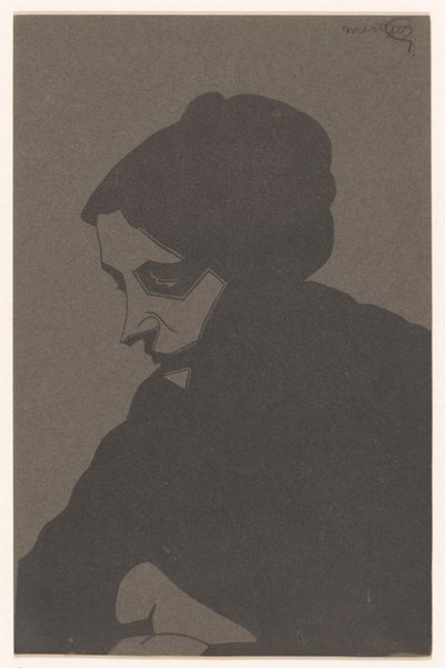Femme en trois-quarts vue de gauche, avec ombre portée - Samuel Jessurun de Mesquita (signed by artist)