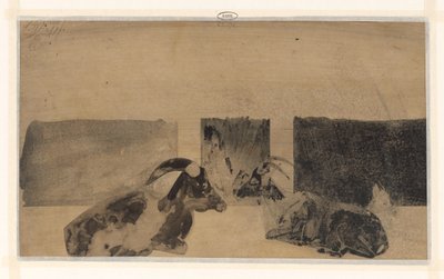 Quelques chèvres couchées - Samuel Jessurun de Mesquita