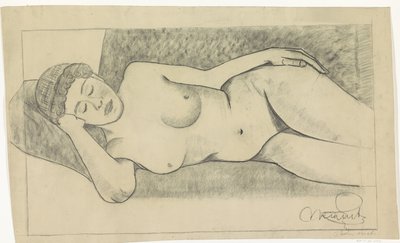 Femme nue allongée - Samuel Jessurun de Mesquita
