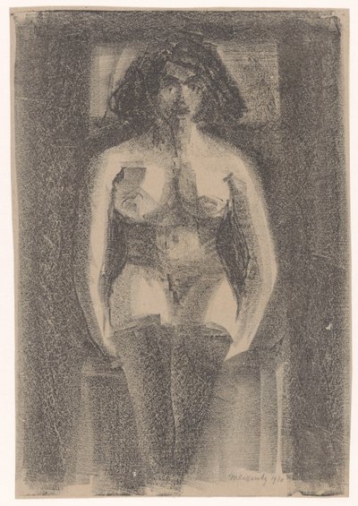 Nu féminin assis, portant des bas - Samuel Jessurun de Mesquita