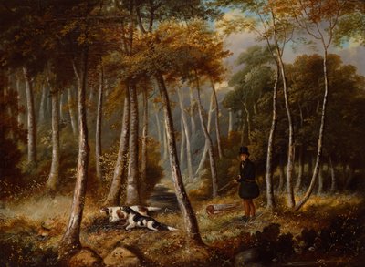 Scène de chasse, colons débusquant un lièvre - Samuel John Egbert Jones