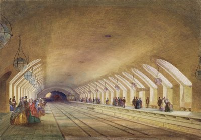 Gare de Baker Street, 1863 - Samuel John Hodson