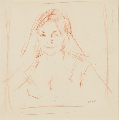 Fille avec voile - Samuel John Peploe