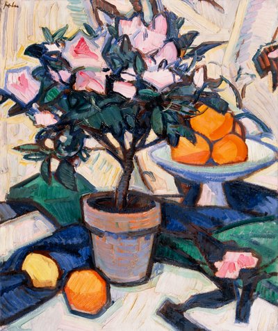 Azalée rose et oranges, c.1913 - Samuel John Peploe