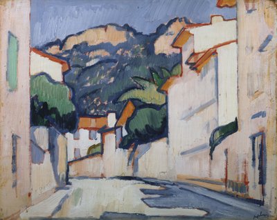 Scène de rue, Cassis, vers 1913 - Samuel John Peploe