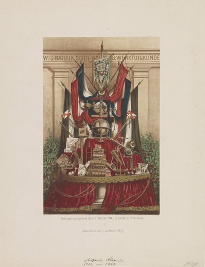 Trophée comme décoration pour la célébration du vingtième anniversaire de l