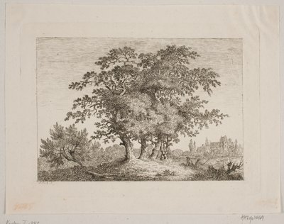Paysage avec chênes - Samuel Mygind