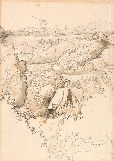 Un cottage parmi les arbres, Shoreham - Samuel Palmer