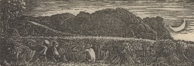 Récolte sous un croissant de lune - Samuel Palmer