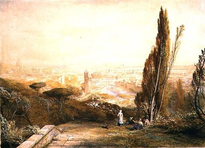 Rome, depuis les collines occidentales - Samuel Palmer