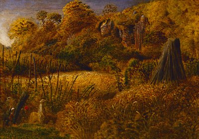 Scène à Underriver, Kent ou Le jardin de houblon - Samuel Palmer