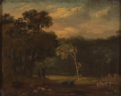 Croquis de la nature dans le parc de Sion - Samuel Palmer