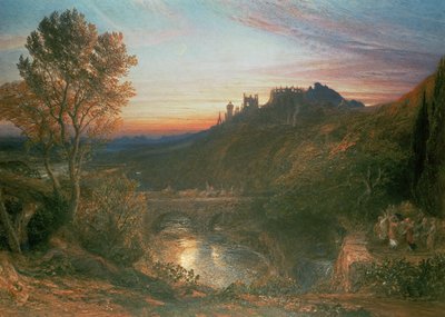 La ville au coucher du soleil - Samuel Palmer