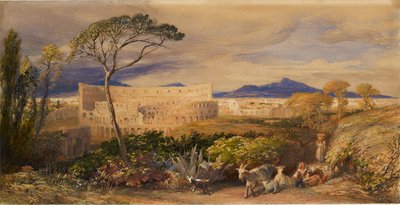 Le Colisée et le mont Alban, vers 1843 - Samuel Palmer