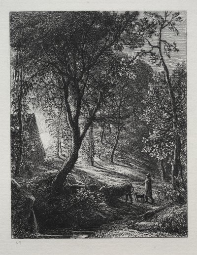 La Chaumière du berger - Samuel Palmer
