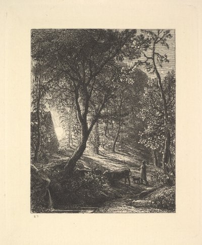 Le Cottage du Berger, ou Coucher de Soleil, 1880 - Samuel Palmer