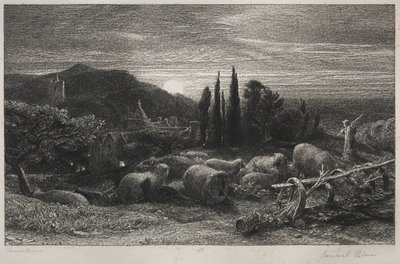 La Lune montante - Samuel Palmer