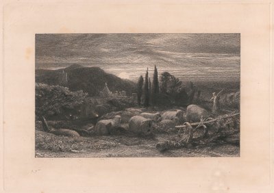 La lune montante - Samuel Palmer