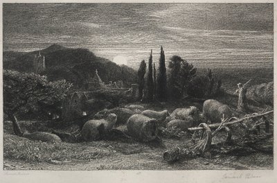La Lune montante - Samuel Palmer