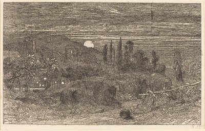 La Lune montante, ou Un pastoral anglais - Samuel Palmer