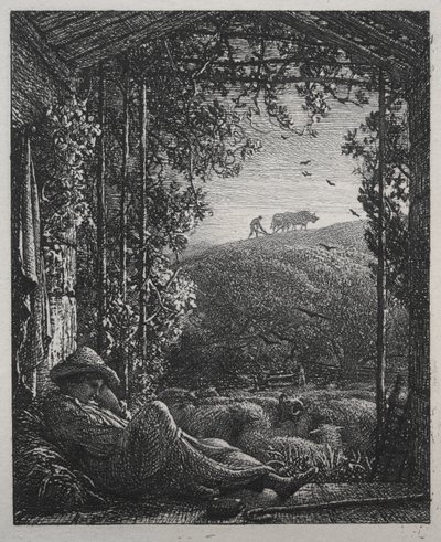 Le Berger endormi - Samuel Palmer