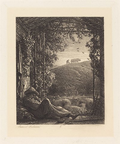 Le Berger endormi; Tôt le matin - Samuel Palmer