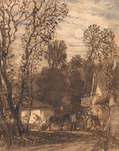 Le forgeron au bord du chemin - Samuel Palmer