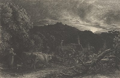Le laboureur fatigué, ou Le berger, ou Tardus Bubulcus - Samuel Palmer