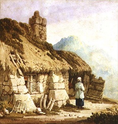 Un cottage à Dartmoor - Samuel Prout