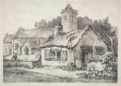 Une série de bâtiments anciens et de cottages ruraux dans le nord de l