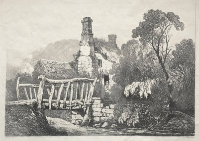 Une série de bâtiments anciens et de cottages ruraux dans le nord de l