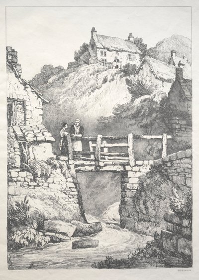 Une série de bâtiments anciens et de cottages ruraux dans le nord de l