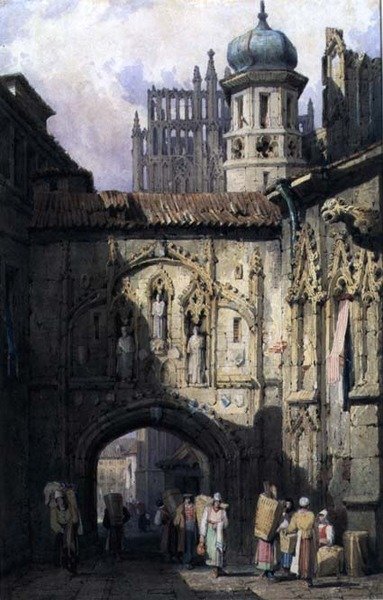 Vue de Nuremberg, vers 1823 - Samuel Prout
