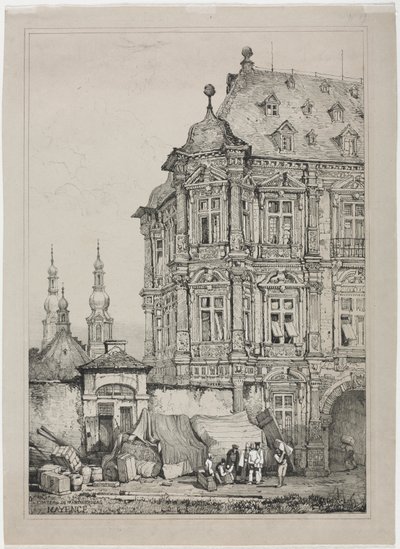 Château de Martinsburg, Mayence, Allemagne - Samuel Prout