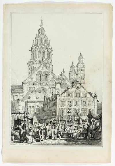 Cathédrale à Mayence - Samuel Prout