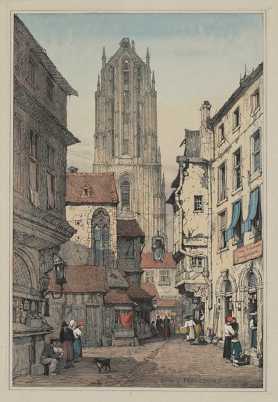 Fac-similés de croquis faits en Flandre et en Allemagne : Dôme, Francfort - Samuel Prout