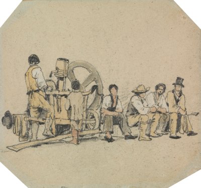 Broyeur mécanique avec figures - Samuel Prout