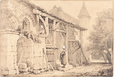 Scène à Jumièges - Samuel Prout
